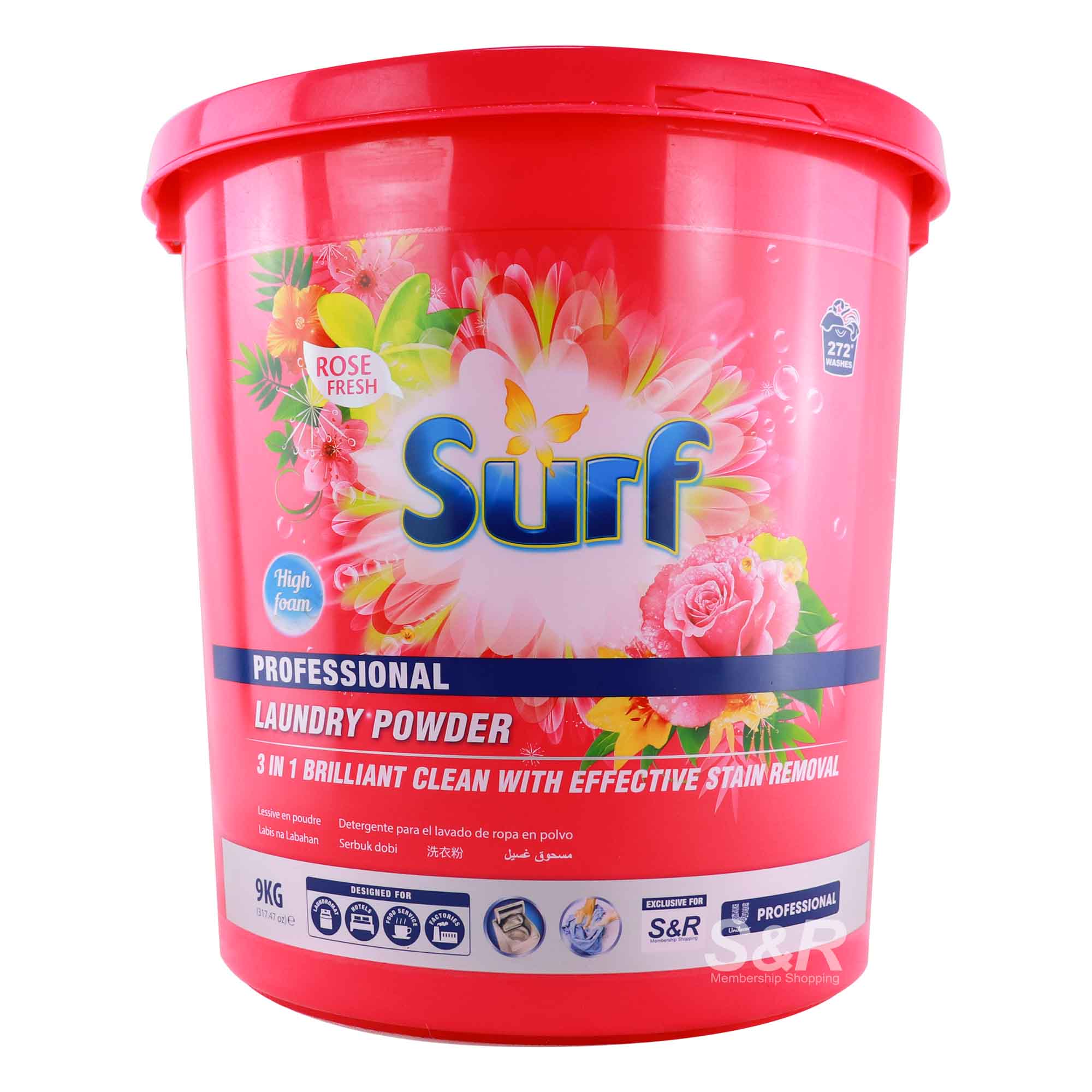 Surf Professional Rose Fresh Laundry Powder 9kg